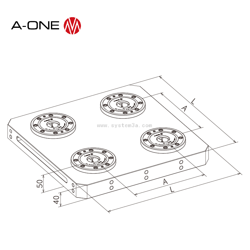 Centrado Base Plate-Quatro 3A-110007/3A-110034