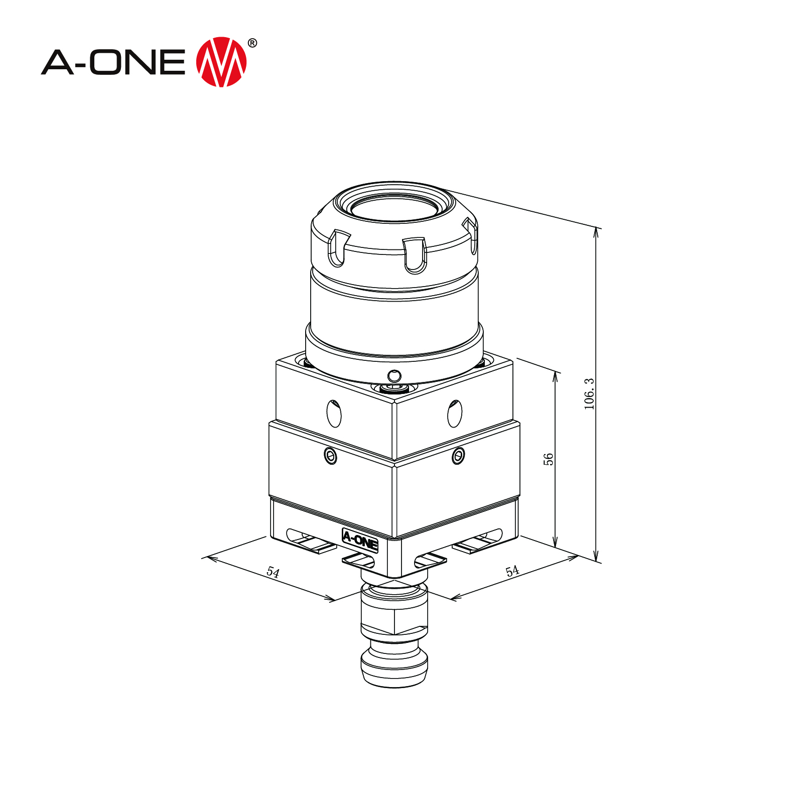 Portabrocas ER32 ajustable tipo R 3A-300129 