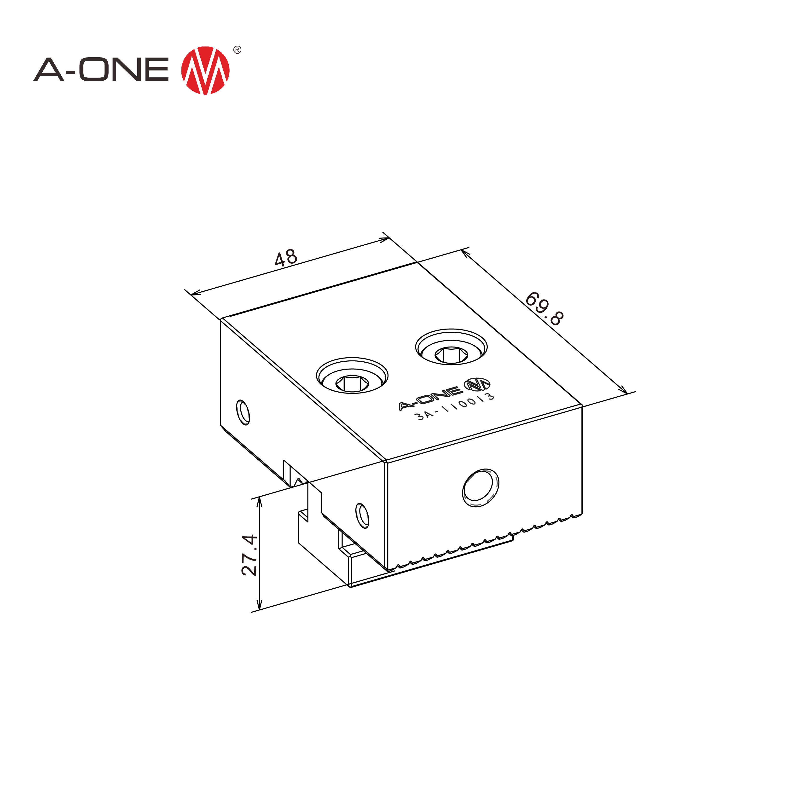 Bloque de abrazadera F 3A-110013